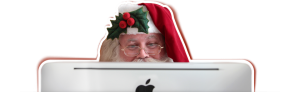 Santa on a Computer
